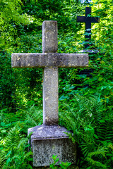 old gravestone at a cemetery