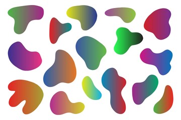 Fluid Abstract Shape illustration Set