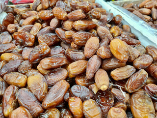Dried of palm date fruit, dried fruit snack