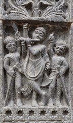 Ancient small Carved Structure on the walls of Ahilyabai Fort, Maheshwar (Madhya Pradesh, India)