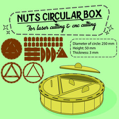 nuts circular box