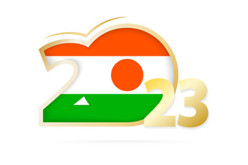 Year 2023 with Niger Flag pattern.