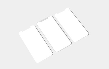 Blank Phone Screen App Mockups	
