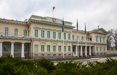 Fototapeta na wymiar Presidential Palace in Vilnius