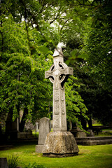 Celtic cross in the cemetery of St. Patrick's Cathedral