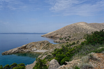 Fototapeta na wymiar Paysage typique de la côte adriatique