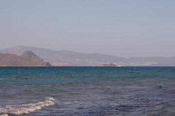 Sand beach in Kos Island, Greece, Aegean Sea