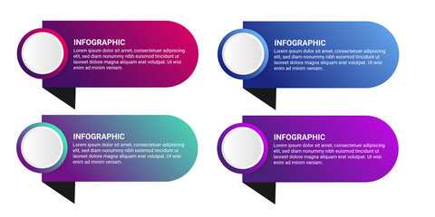 Steps business data visualization timeline process infographic template design with icons