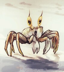 crab on the beach