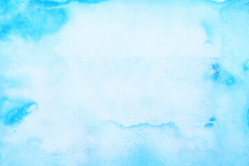 blue brush strokes watercolor abstract background