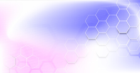 Abstract geometric hexagon with futuristic technology digital hi tech concept background