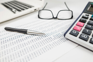 The concept of statistics, financial analysis, business, economics.