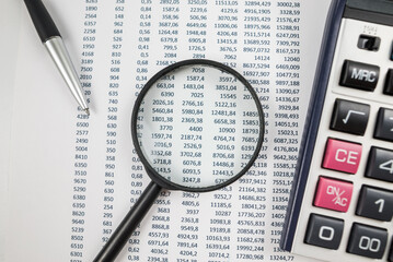 The concept of statistics, financial analysis, business, economics.