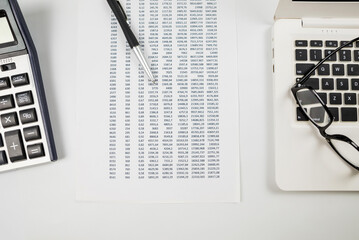 The concept of statistics, financial analysis, business, economics.