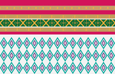 Abstract geometric and tribal patterns, usage design local fabric patterns, Design inspired by indigenous tribes. geometric Vector illustration