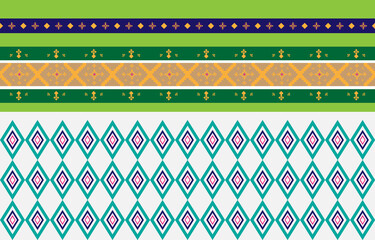 Abstract geometric and tribal patterns, usage design local fabric patterns, Design inspired by indigenous tribes. geometric Vector illustration