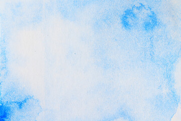 blue watercolor background paper texture vignetting frame