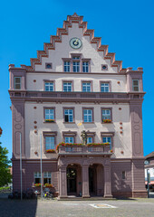 The town hall square with the town hall . Karlsruhe, Baden-Württemberg, Germany, Europe