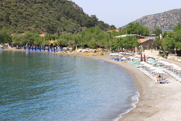 Seaside beach in the nature
