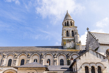 Fototapeta na wymiar Eglise Notre-Dame la Grande in Poitiers in province Vienne Nouvelle-Aquitaine region in France