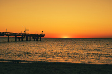 Fototapeta premium sunset on the beach
