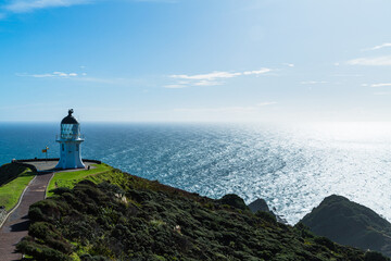 ニュージーランド　ノースランド地方の最北端にあるケープ・レインガの灯台