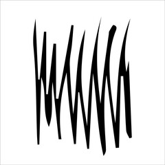 illustration line brush grass