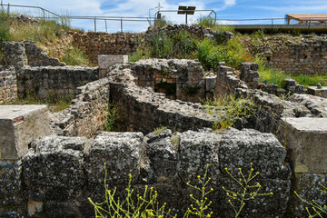 the ruins of a roman civilization in Cuenca, Spain