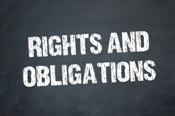 Rights and obligations