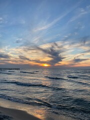 Ostsee-Polen-Sonnenuntergang