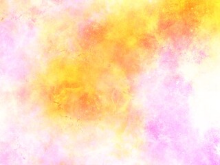 cosmic yellow-pink background with white spots