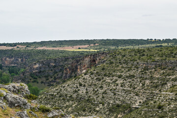 aerial view of the mountains in Cuenca, Spain