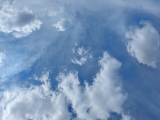 blue sky with clouds