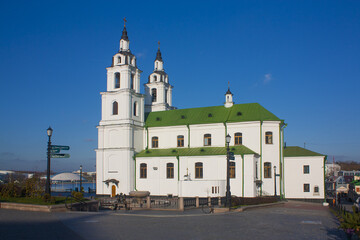 Cathedral of Holy Spirit - the main Orthodox Church of Belarus and Symbol in Minsk, Belarus	
