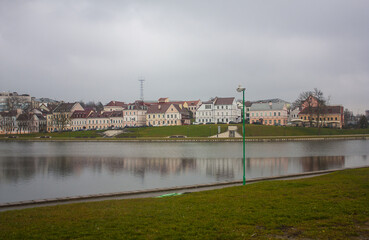 Trinity suburb (Troeskoe Predmestie) – old historic centre in Minsk, Belarus  