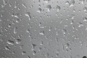 Water drops on glass window