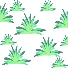 seamless pattern with green leaves