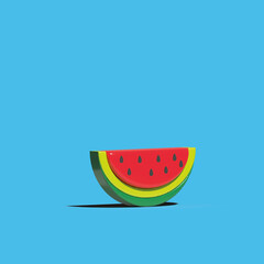 illustration of watermelon