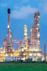 Oil refinery in the middle of field (Thailand)