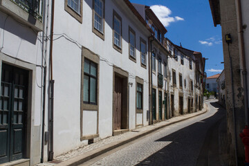 Cidade de Bragança em Porugal na Europa num dia de verão