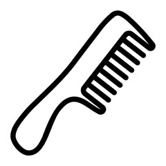 hair comb line icon