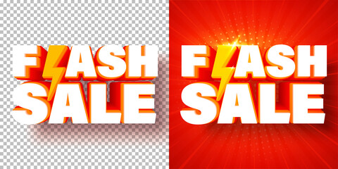 Flash sale banner template design for web or social media.