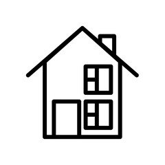 house icon isolated on white