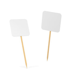 Blank decorative toothpick topper for cake and other food