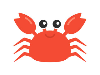 蟹のキャラクターのイラスト
