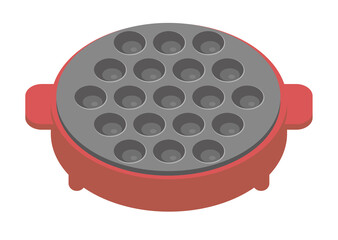 たこ焼き器のイラスト