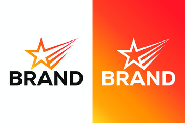 Star marketing logo  vector icon design.