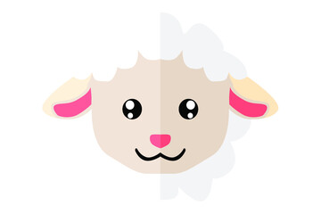 adorable Sheep head