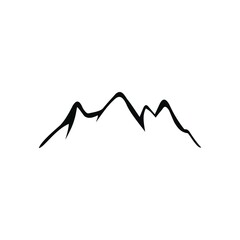 mountain and water logo template
