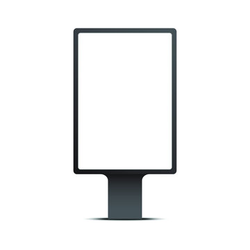 blank billboard isolated on white